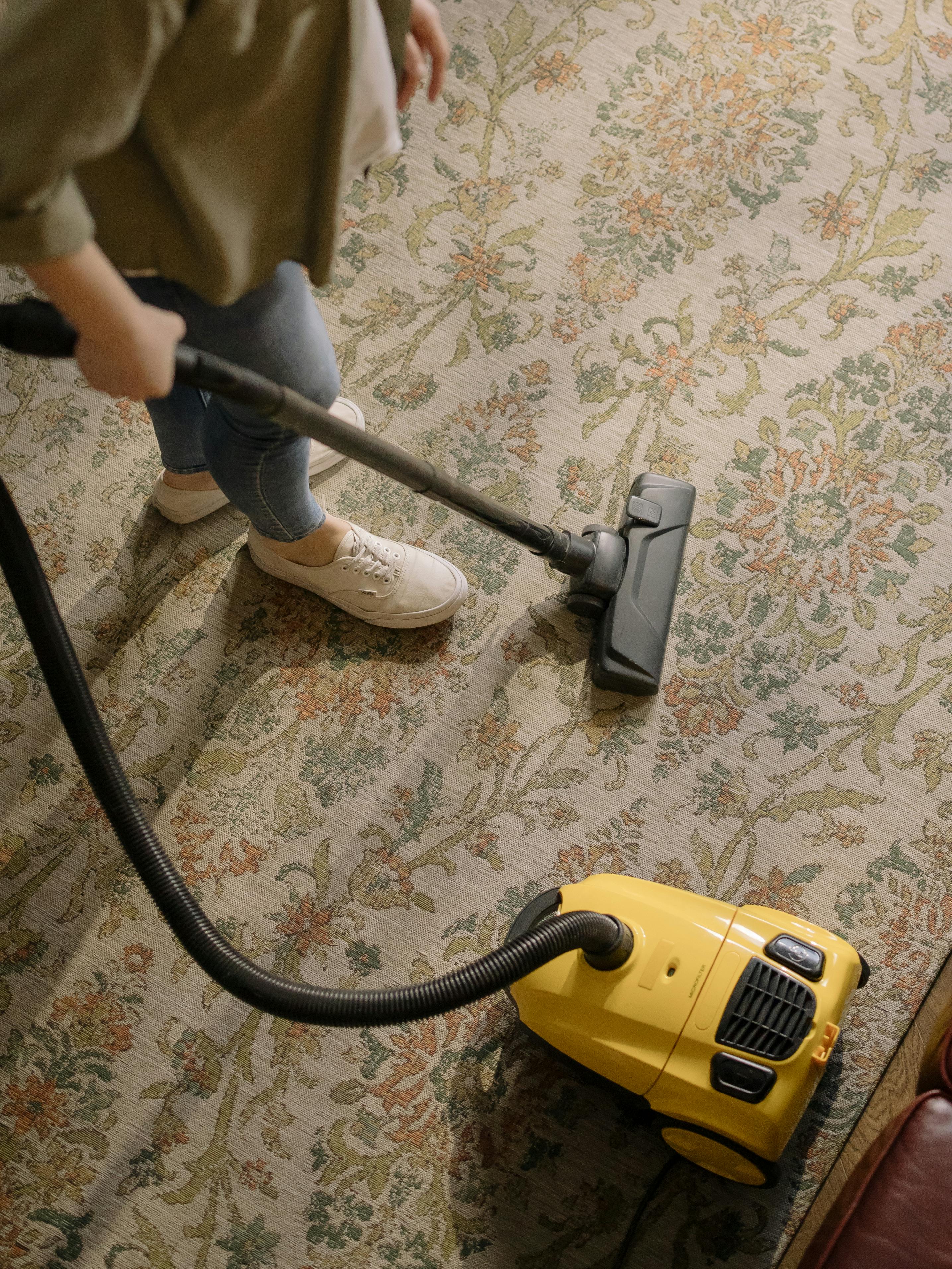 Professional carpet installation work